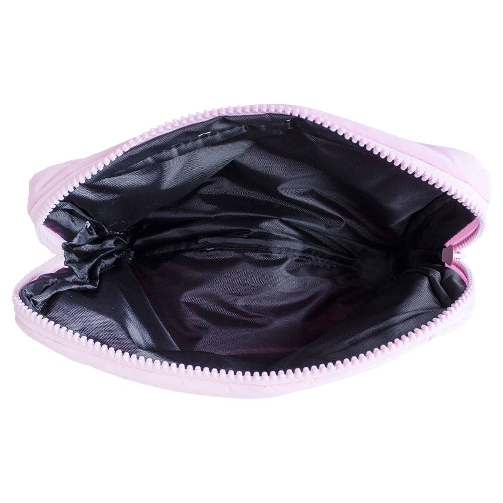 BEAUTY CREATIONS PUFF COSMETIC BAG PINK, pcb 1