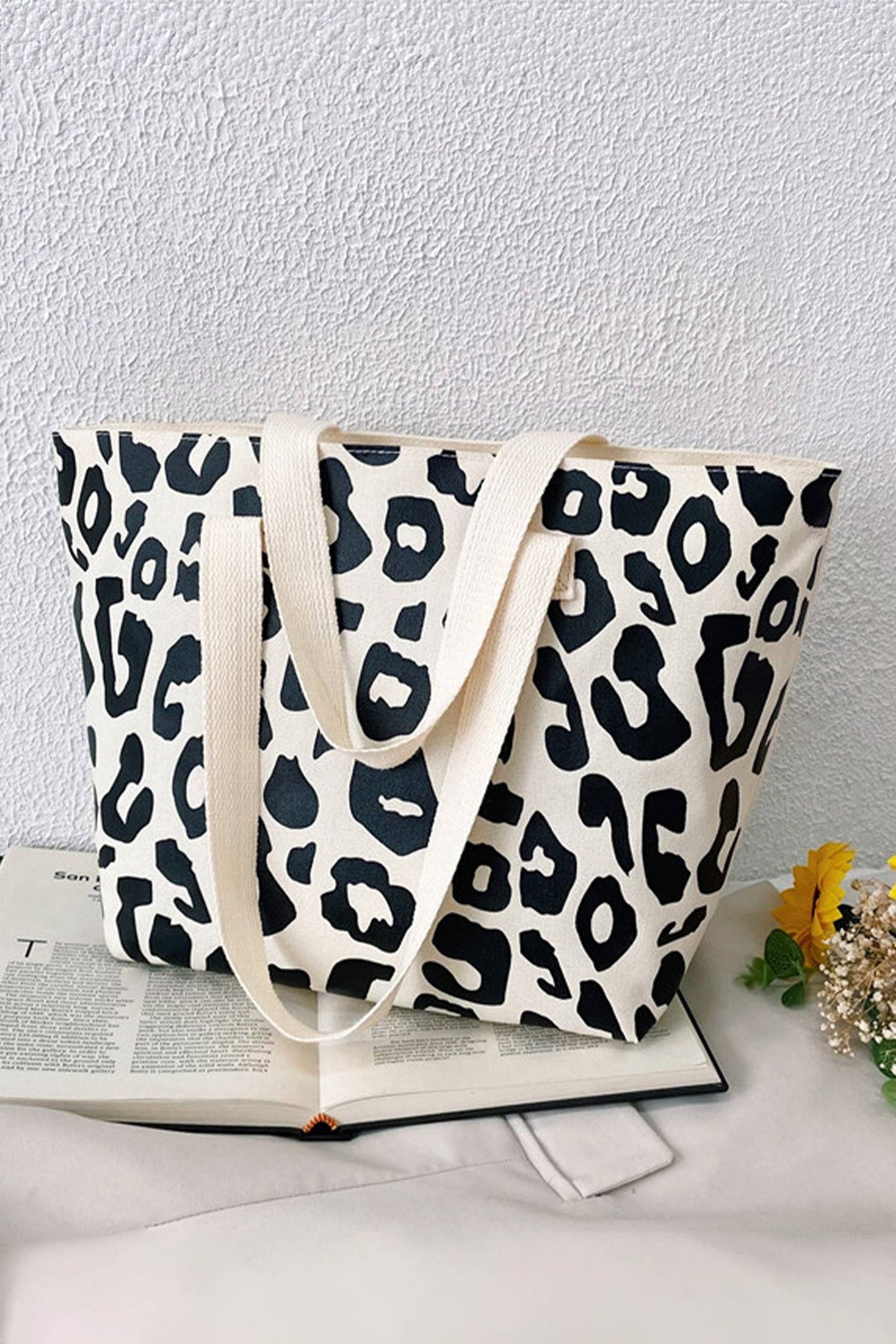 Spring 2026 Leopard Print Canvas Tote Bag Gifts