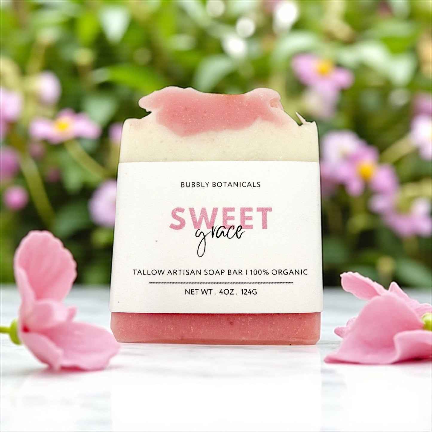 Sweet Grace Tallow Soap – Natural Handmade Soap Bar with Floral Scent