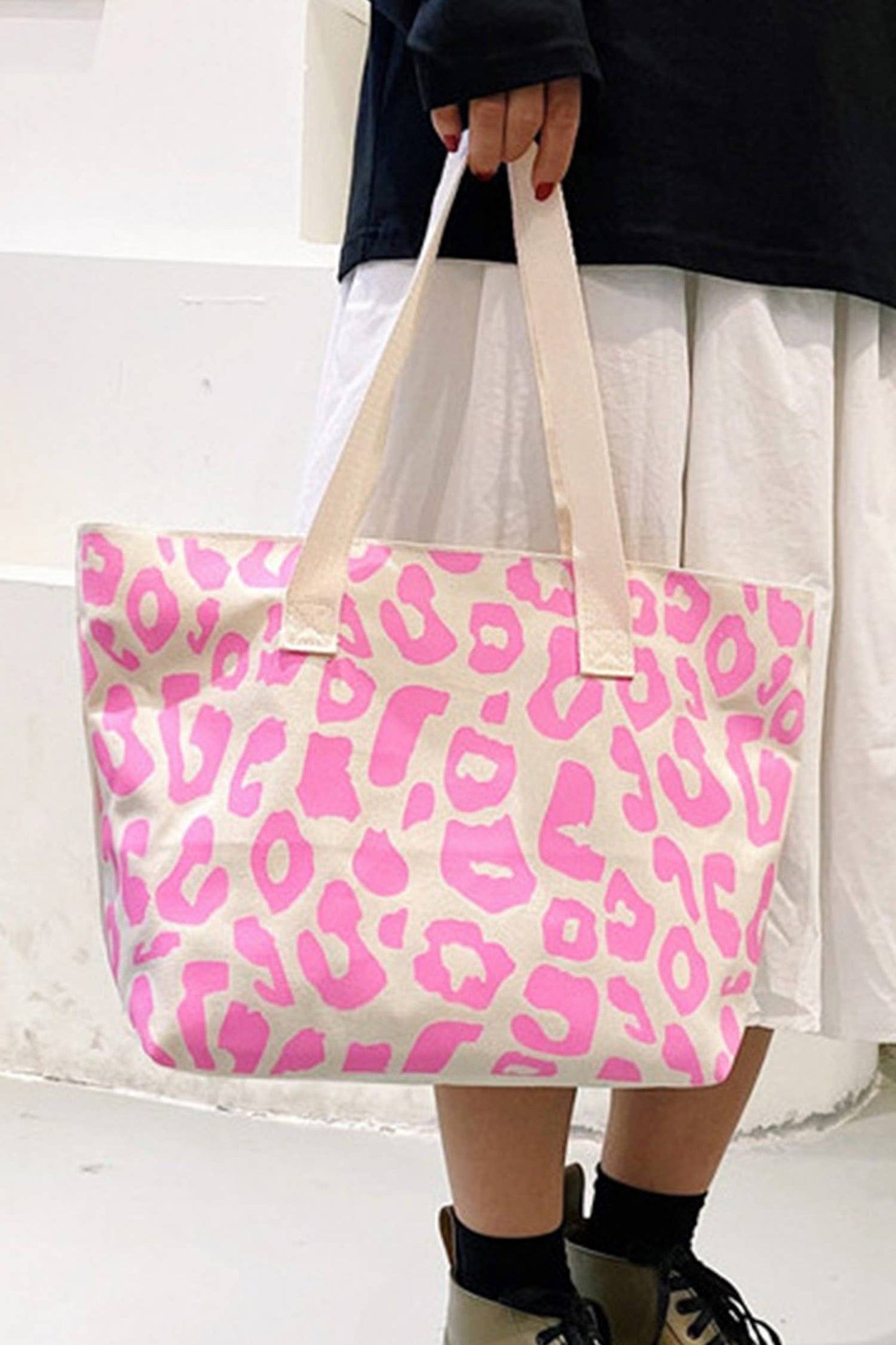 Spring 2026 Leopard Print Canvas Tote Bag Gifts
