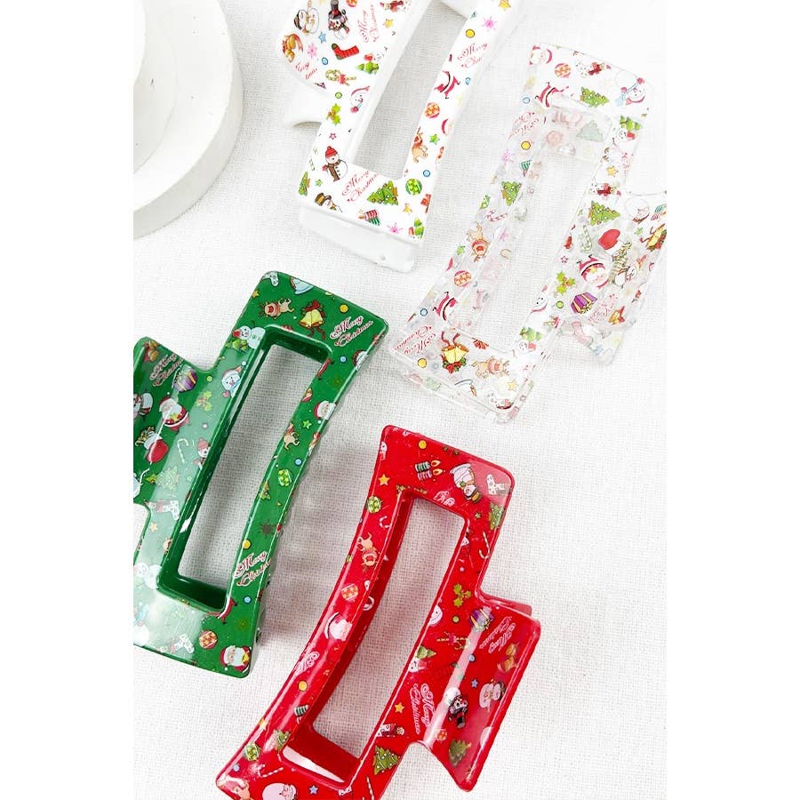 Christmas Design Patterns Hair Clip