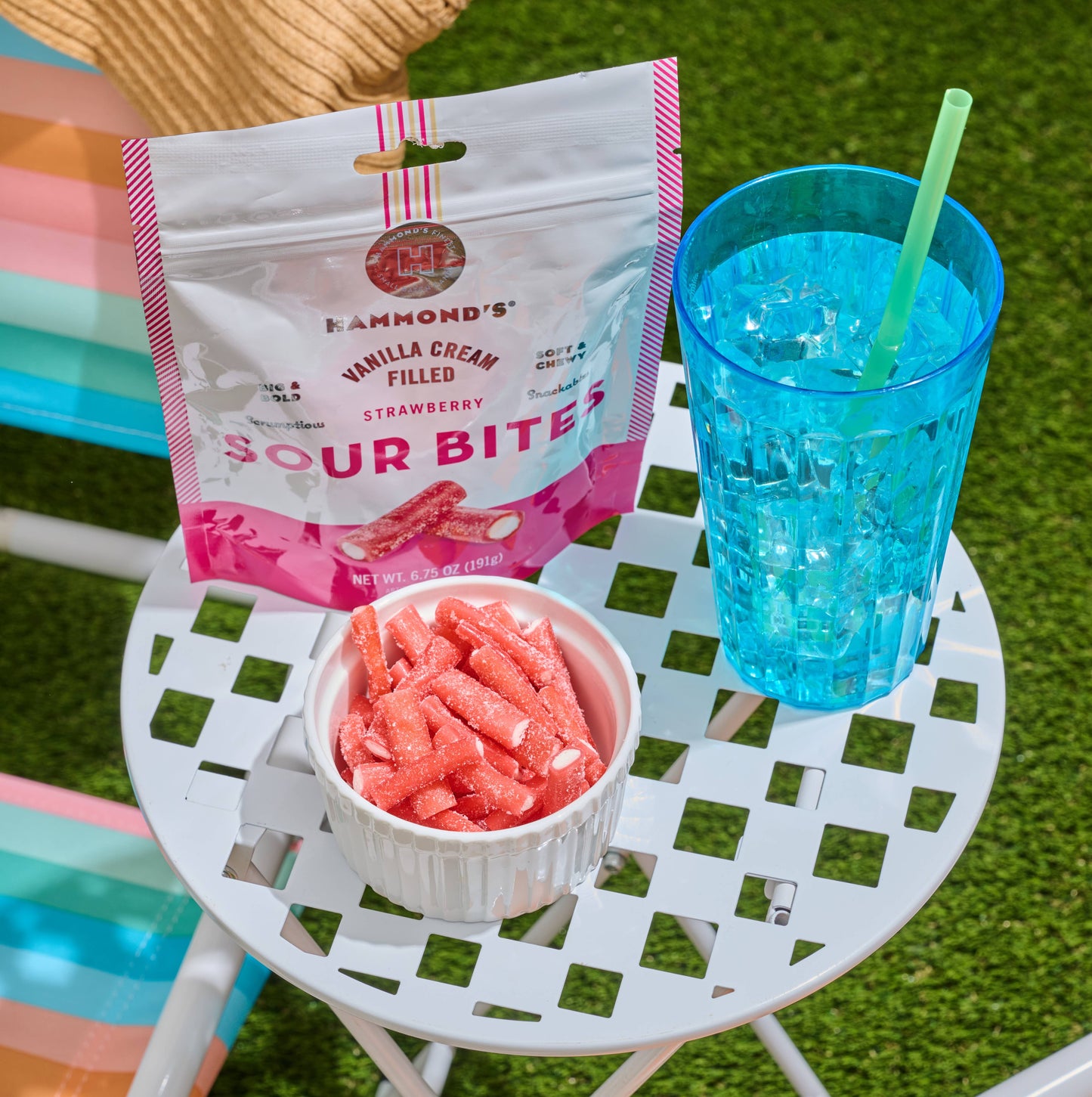Sweet & Sour Candy - Strawberry w/ Vanilla Cream - 6.75 oz