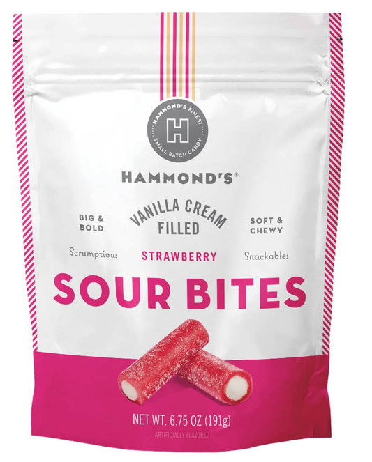 Sweet & Sour Candy - Strawberry w/ Vanilla Cream - 6.75 oz
