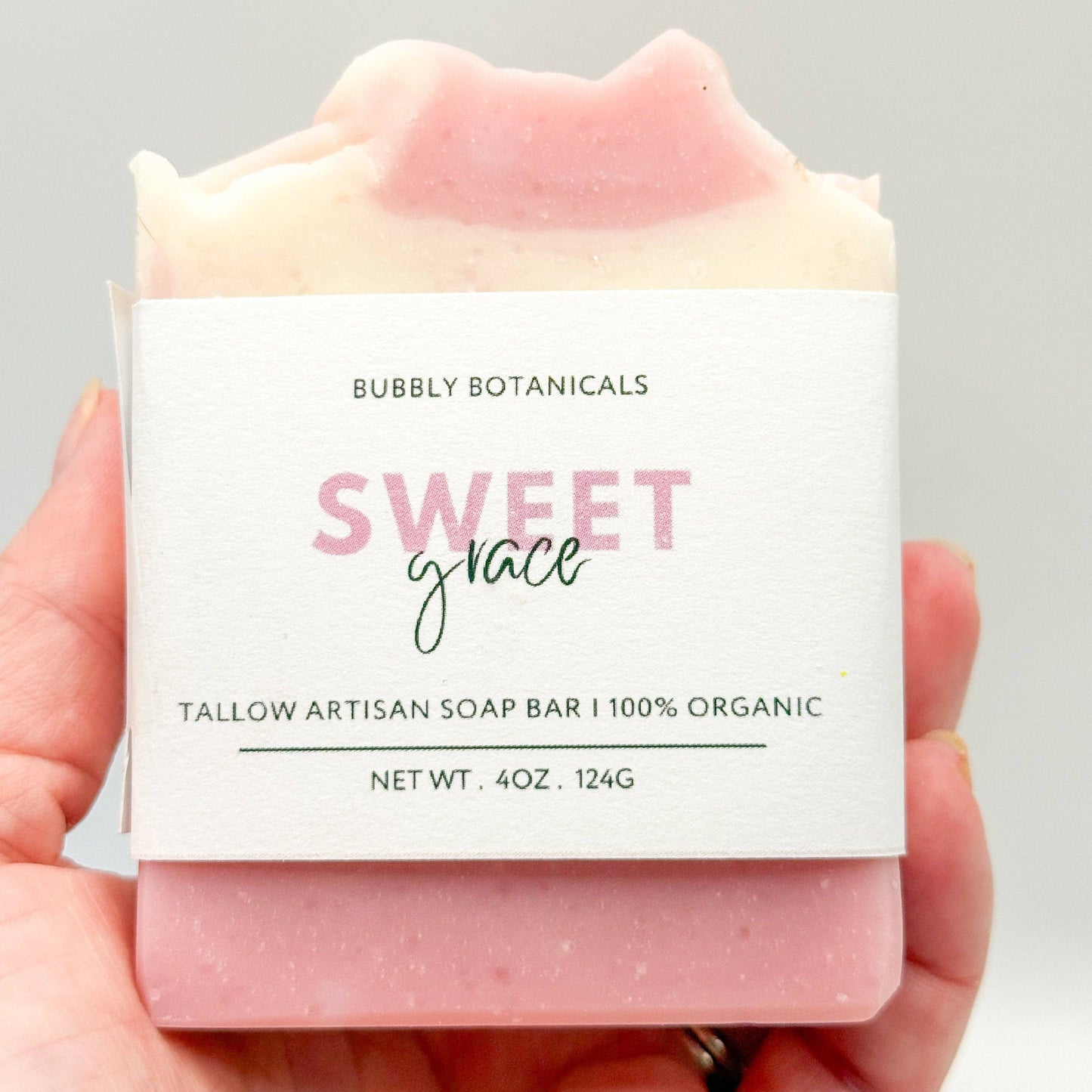 Sweet Grace Tallow Soap – Natural Handmade Soap Bar with Floral Scent