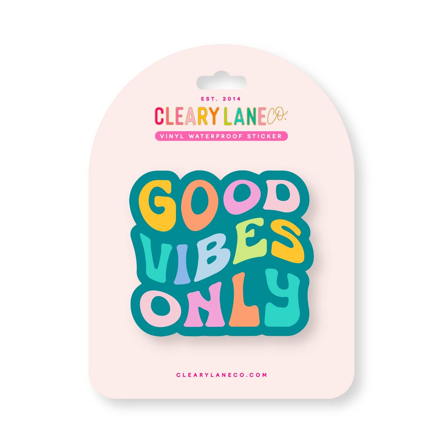 Good Vibes Only Die Cut Sticker