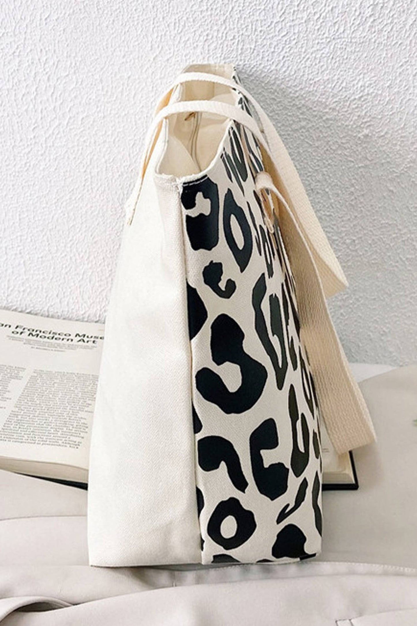 Spring 2026 Leopard Print Canvas Tote Bag Gifts