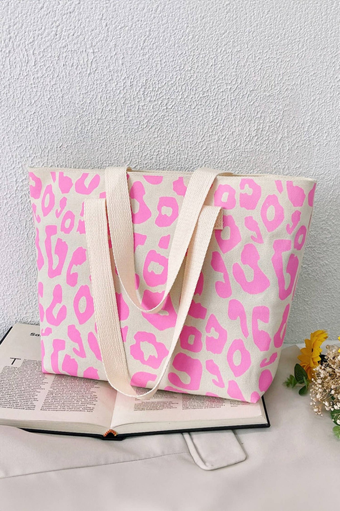 Spring 2026 Leopard Print Canvas Tote Bag Gifts