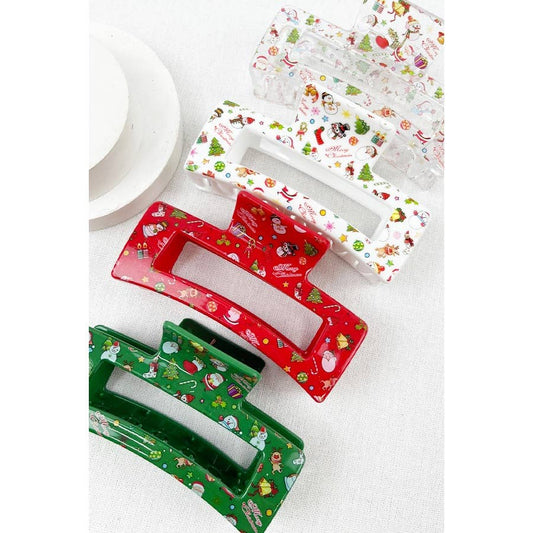 Christmas Design Patterns Hair Clip