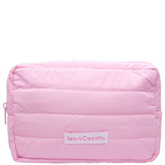 BEAUTY CREATIONS PUFF COSMETIC BAG PINK, pcb 1