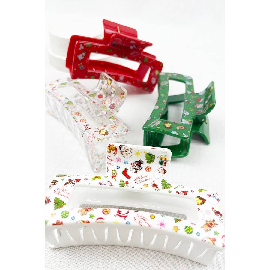 Christmas Design Patterns Hair Clip