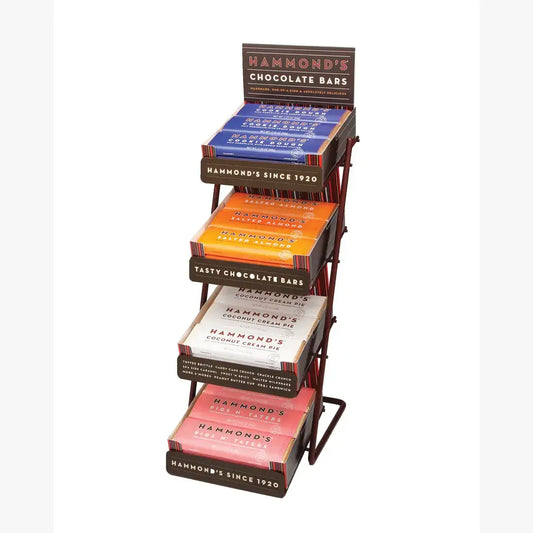 Chocolate Candy Bar Countertop Display - 4-Case Slots