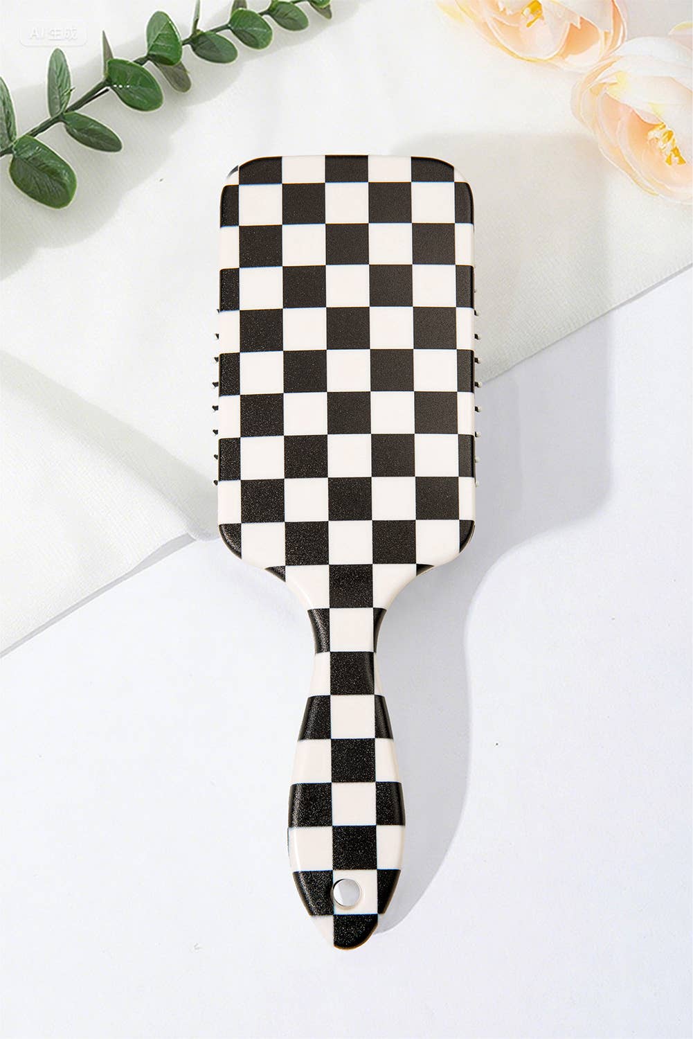 66 Spring 1pc Checkered Pattern Air Cushion Comb Gifts