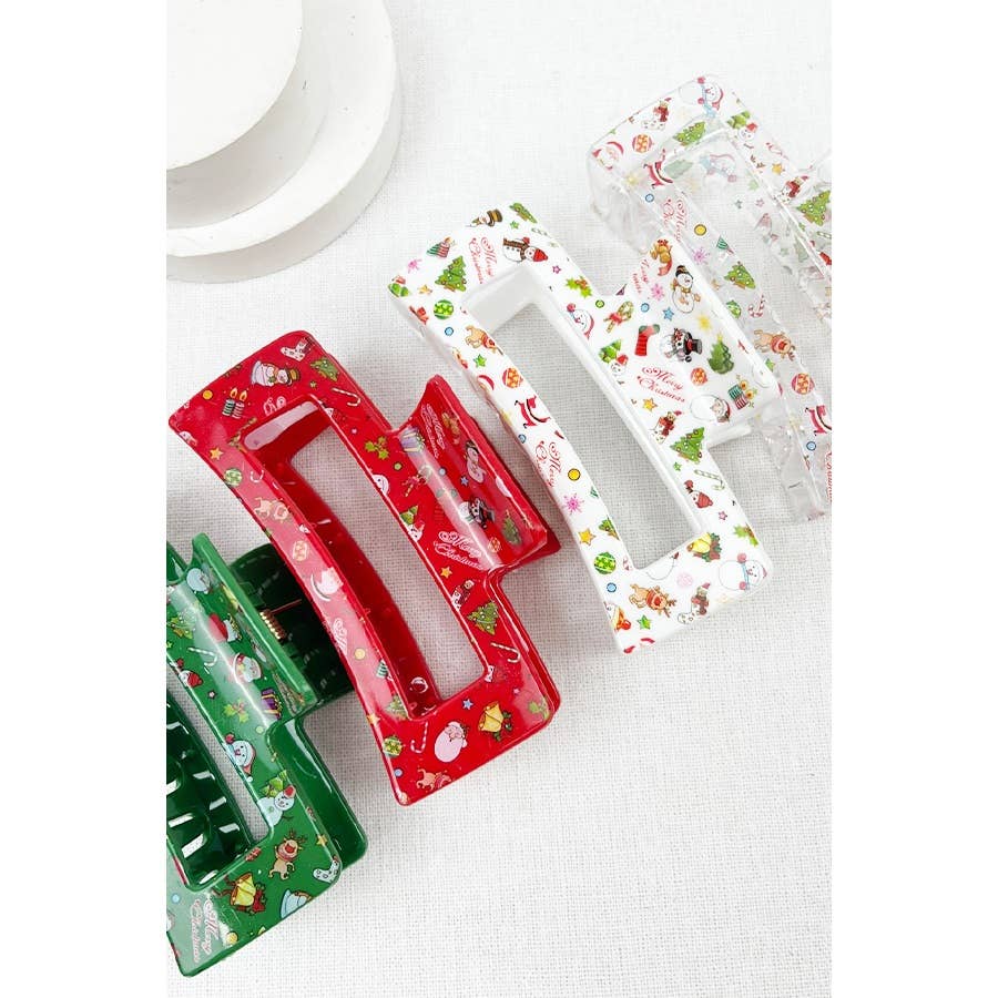 Christmas Design Patterns Hair Clip